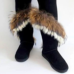Women's Furry Fluffy Short Ankle Winter Warm Mid Calf Boots Shoes